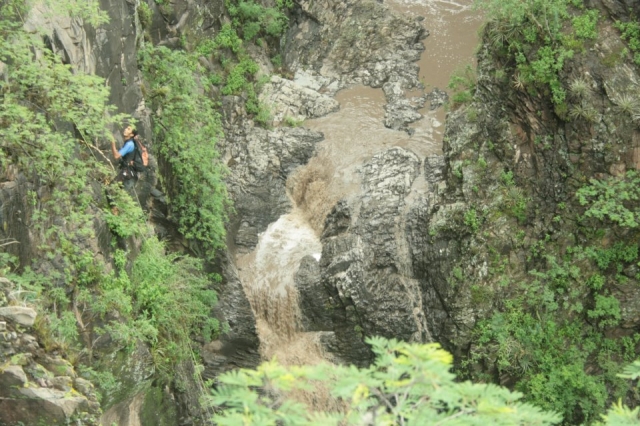 Rappel en la Huasteca